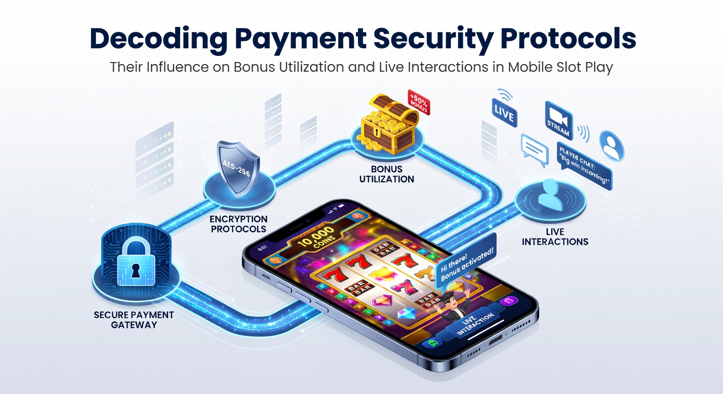 Sichere Zahlungsprotokolle in mobilen Slot-Spielen visualisiert durch verschlüsselte Transaktionen und mobile Geräte