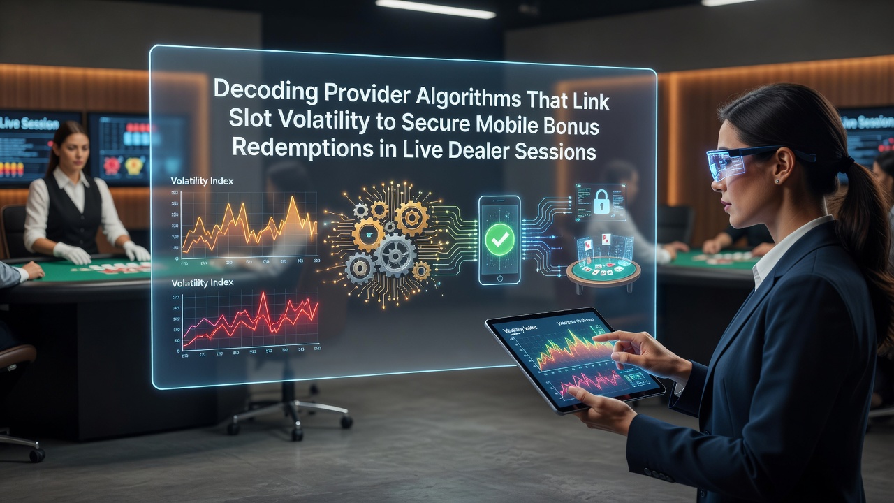 Darstellung von Algorithmus-Verknüpfungen zwischen Slot-Volatilität und mobilen Bonus-Einlösungen in Live-Dealer-Umgebungen