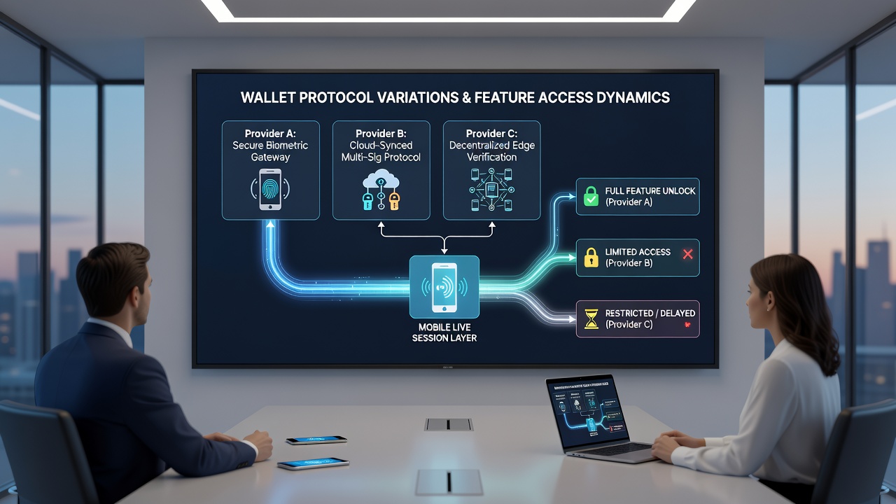 Mobile Live-Sessions und Wallet-Integration bei verschiedenen Providern